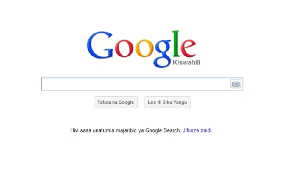 google swahili